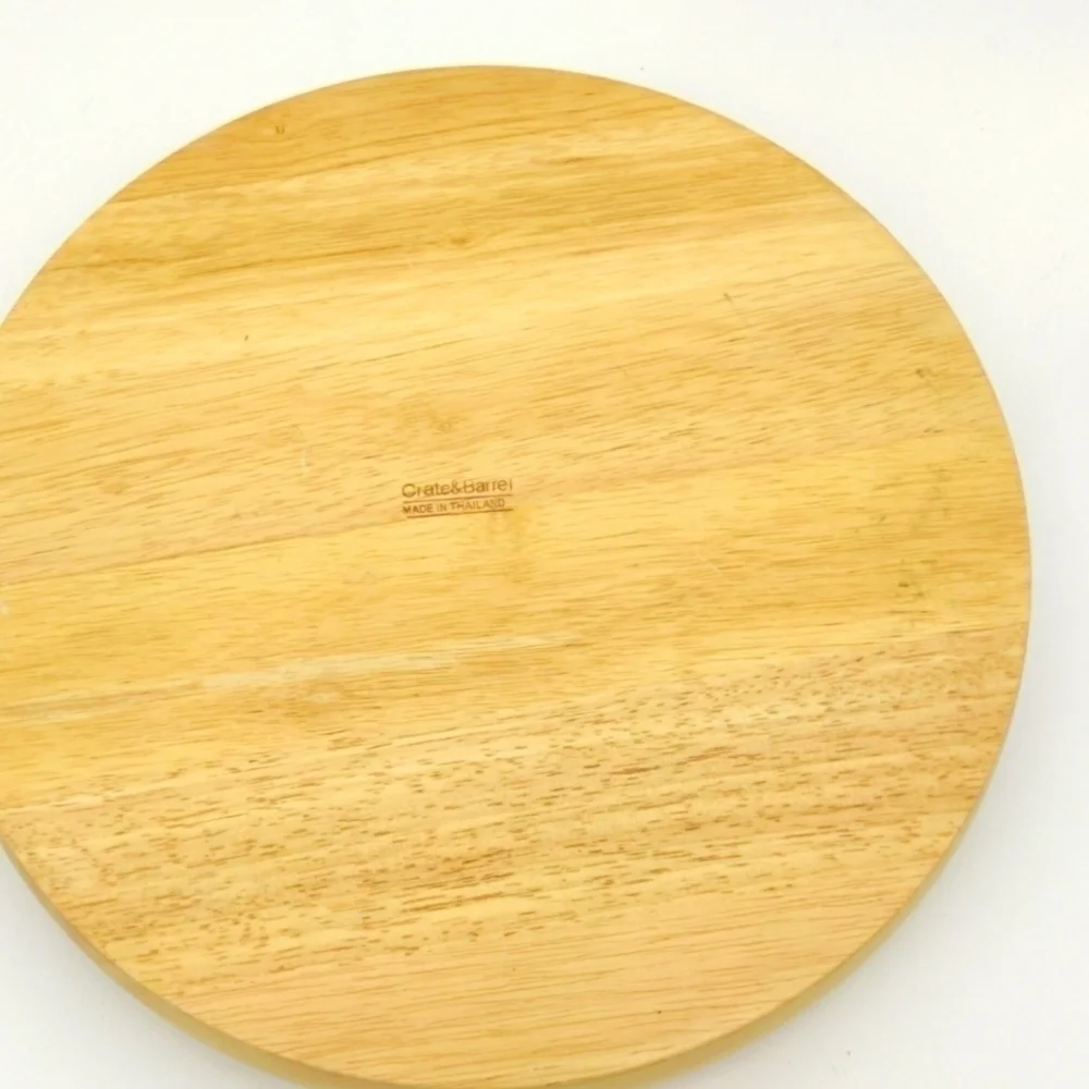 Crate and Barrel Wooden Chip and Dip bowl.